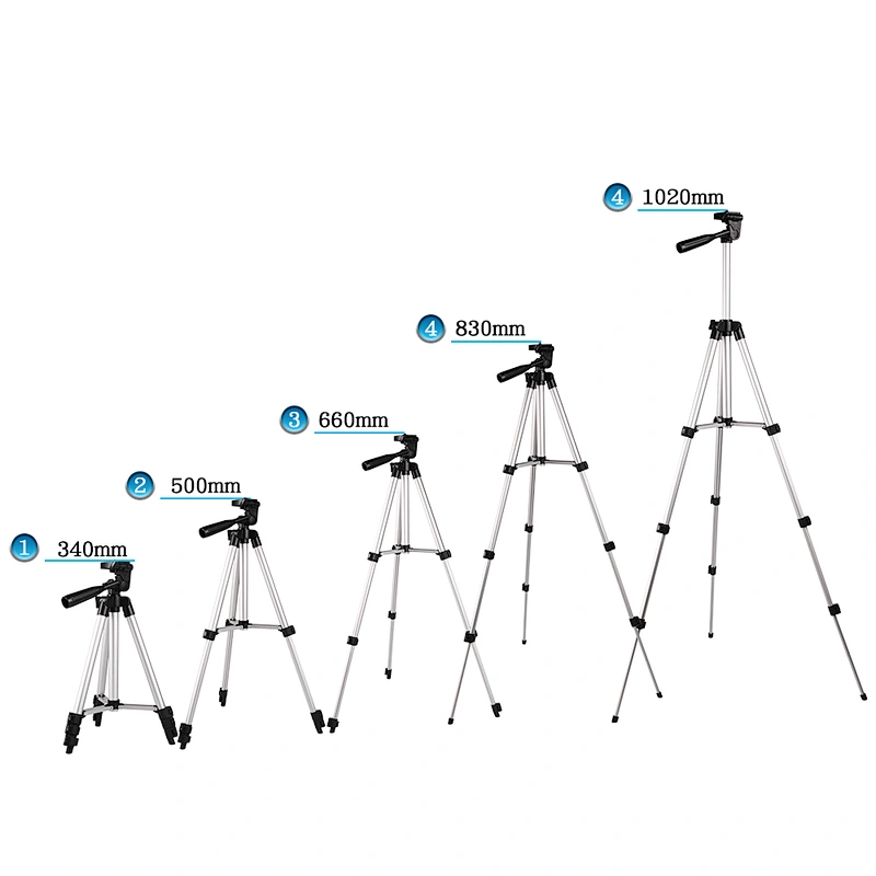 Kaliou Professional Portable Aluminum Alloy Silver 3110 Tripod 3110 for Camera DSLR Nikon D3300 D5300 Canon Smartphone iPhone