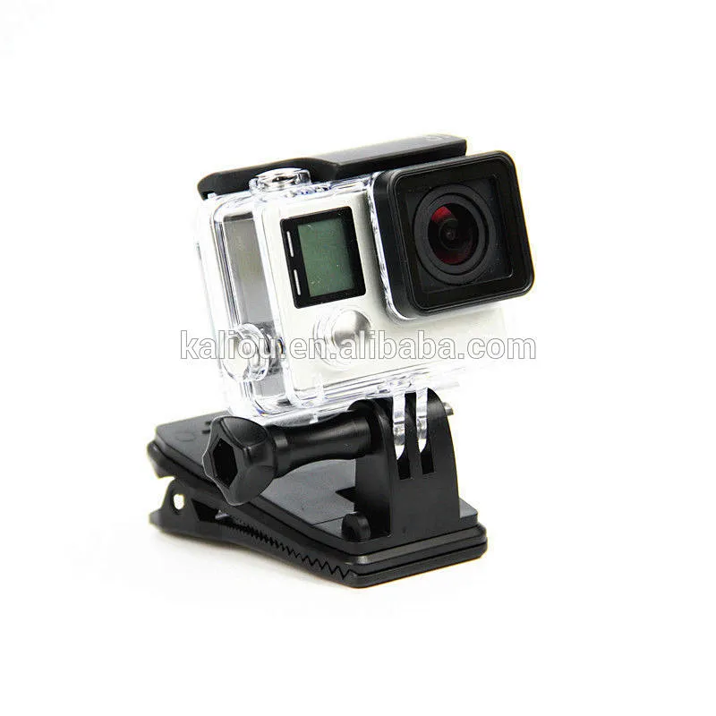 Kaliou Wholesale Gopros Accessories 360 Degree Backpack Bag Clip for Gopros Heros Camera