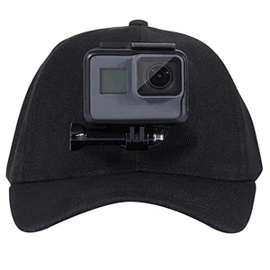 Kaliou Sports Camera Hat For Go pro Accessories Adjustable Cap With Screws And J Stent Base For Go Pro 7 6 5 4 3 2 1
