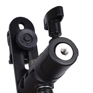 Universal Camera Flash Bracket 2 Hot shoes Umbrella Holder Swivel Light Stand Bracket for Speed light Photo Studio Accessories