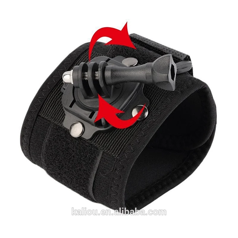 Factory direct sale Holder Wrist Strap Band Hand Strap with 360 Degree Rotating Mount for Go Pro Hero4 / 3+ / 3 / 2/1