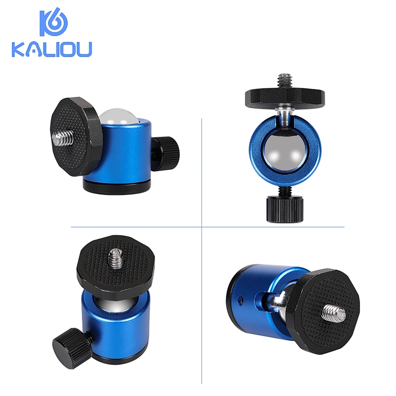 New arriving Universal rotating camera mount 1/4 Mini Ball Head Mount 360 Swivel DSLR DV Camera tripod ball head accessories
