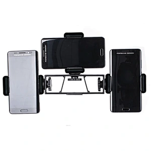 Kaliou Cell Phone Holder with Live Stream for iPhone mobile phone  double clip Holder Bracket Desk Lamp
