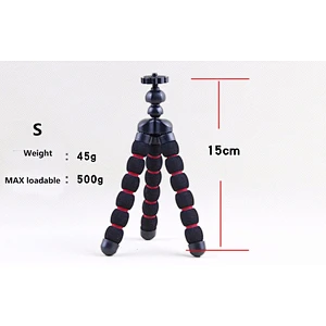 Kaliou S size mini flexible octopus tripod camera phone tripod stand holder for iphone dslr tripod selfie stick