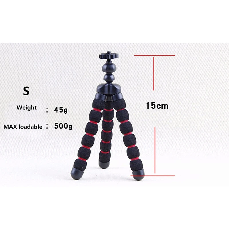 Kaliou S size mini flexible octopus tripod camera phone tripod stand holder for iphone dslr tripod selfie stick