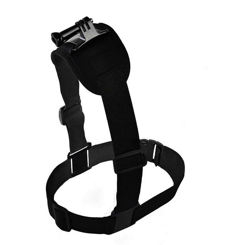 Adjustable Elastic Single/Double Shoulder Camera Chest Strap Mount Harness Belt for GoPro Hero 7, 6, 5, 4, 3+Action Camera