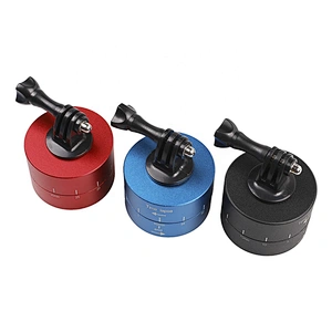 Kaliou Time Lapse Shooting 60min Timer 360 Degree Rotating Tripod Delay Stabilizer Tilt Head for Gopros Black Red Blue
