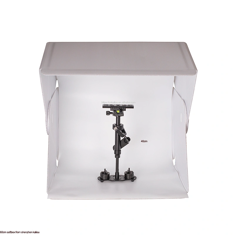 Kaliou 2019 Hot New Folding Foldable Mini Photo Studio Light Box 60cm LED Photo Box for E-commerce Photo Taking