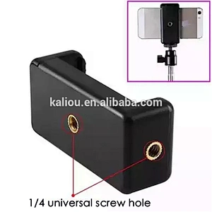 Kaliou universal Smartphone Tripod Mount Clip with Hot Shoe Mount for camera Microphone/Video light/Tripod