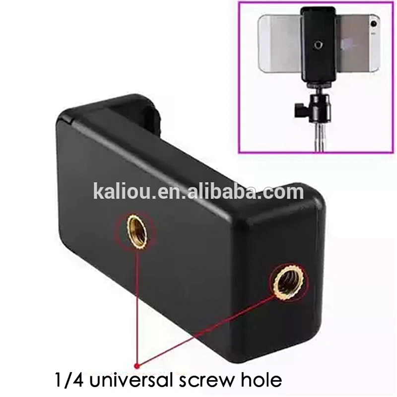 Kaliou universal Smartphone Tripod Mount Clip with Hot Shoe Mount for camera Microphone/Video light/Tripod