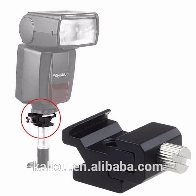 Hot sale Camera Aluminum Alloy Cold Hot Shoe Mount Adapter to Bracket Stand with 1/4