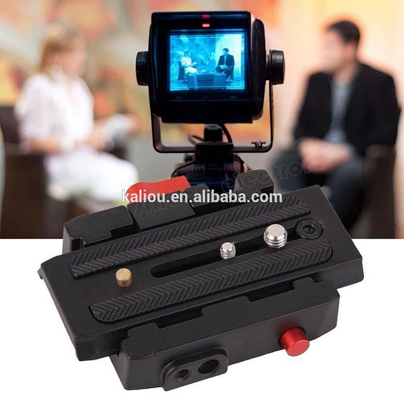 Kaliou NEW Camera P200 Quick Release Clamp Adapter QR Plate for Manfrotto 501 503HDV 7M1W Q5 500AH 701HDV 577