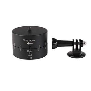 Kaliou 360 degree Rotating Automatic Timer Tripod Head Photography Delay Tilt Head Go pro 60min Time Lapse for Tripod Head
