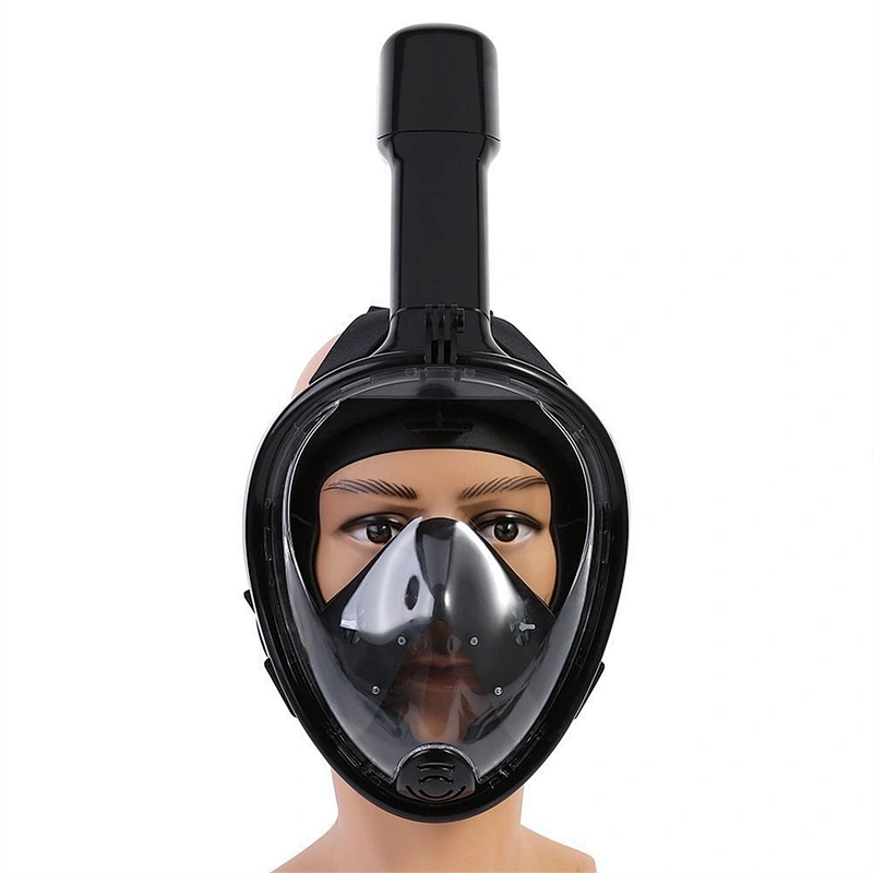 2018 Underwater Diving Mask Snorkel Set Swimming Training Scuba full face snorkeling mask Anti Fog For ** black/blue/red/gree