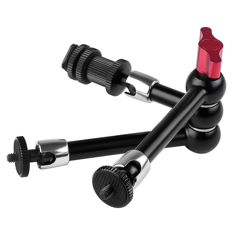 New arriving 11inch Articulated magic arm Added Aluminum for HDMIs Monitor LED Light LCD Video Camera Flash tripod arm DSLR