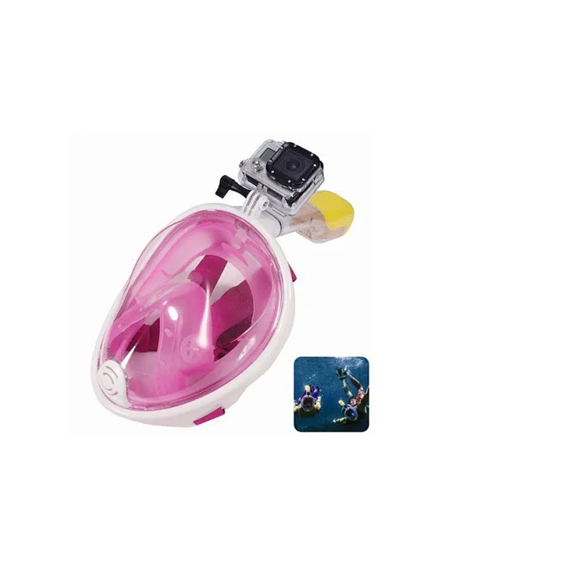 Black Full Face Diving Mask Anti-fog Snorkeling Mask Underwater Spearfishing Mask Children/Adult Glasses Training Dive Equipment