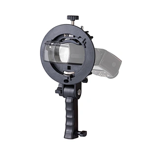 New S Type Bracket Handheld Grip Mount Flash Bracket Holder for Godoxs Yongnuos Meikes Speedlite Flash Softbox with Handle