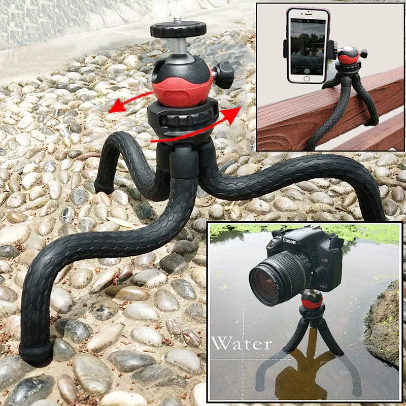 2018 NEW Arriving Mini Octopus Flexible Tripod , Sponge Mobile Phone Camera Tripod cell phone tripod mini selfie stick