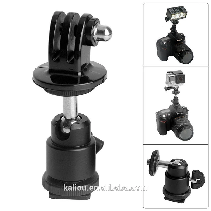 Kaliou Hot Shoe Ball Head Adapter Bracket with 1/4