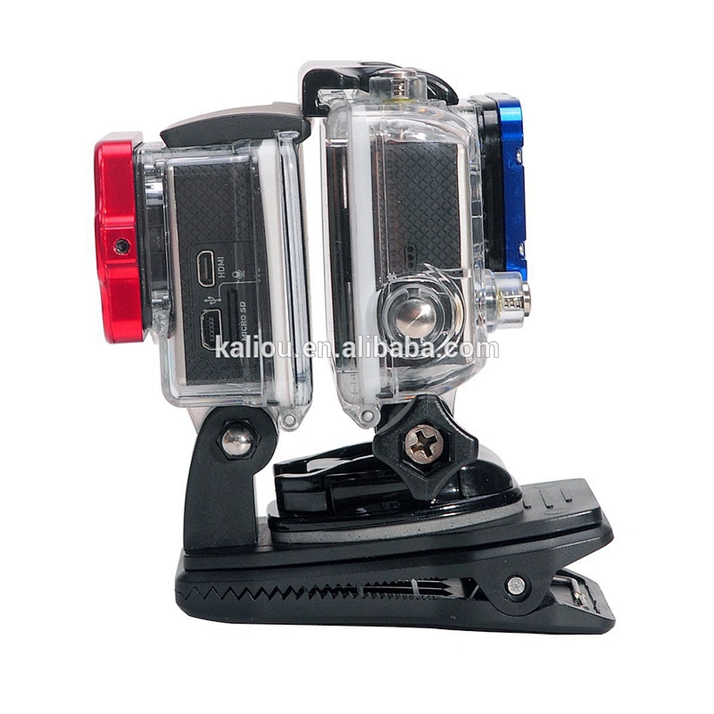 Kaliou Camera Accessories Waterproof clip 360 Rotatable Clip Mount Belt Knapsack Backpack Clamp For Gopros Hero3+/3/2/1