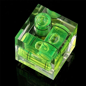 3D Triple 3 Axis Bubble Spirit Level with Hot Shoe Adapter for Brand C N P and all Cameras Clever Leveling Device