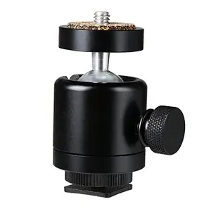 New type Mini Spherical pan/tilt High-quality Aluminum LED lamp bracket 1/4