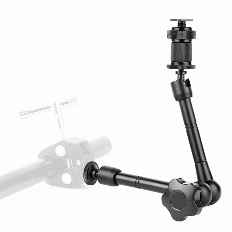 New Flexible Camera Bracket 11 Inch Friction Articulated Magic Arm 1/4 Hot Shoe Connector for Camera LCD Monitor LED Light
