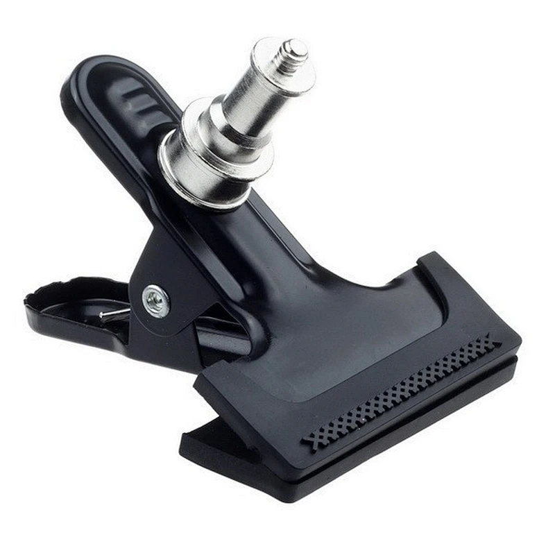 Universal Photography Metal Clip Clamp Holder Mount with Standard Ball Head 1/4 Screw for Camera Flash Holder Bracket