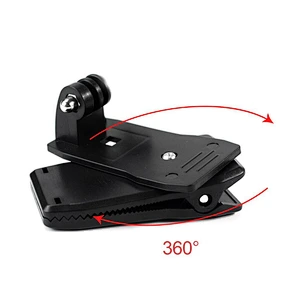 other Camera Accessories 360 Degree Backpack Clip School Bag Clip Mount for GoPros HD Heros3 2 1 Hero3+ Black Edition