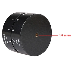 Kaliou 360 degree Rotating Automatic 60min Time Lapse Timer Tripod Head Photography Delay Tilt Head for GoPros 7 6 5 4 3 2 1