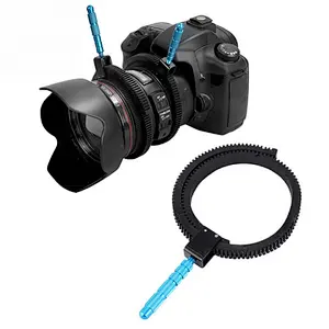 China Adjustable Follow Focus Ring Zoom Gear Ring With Aluminum Alloy Grip Shifter Lever For SLR DSLR Camcorder Camera