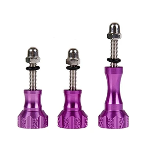 Metal CNC Screws with Knob Bolt Nut Set For Monopod Tripod Mount Adapter for GoPros action camera Accessories