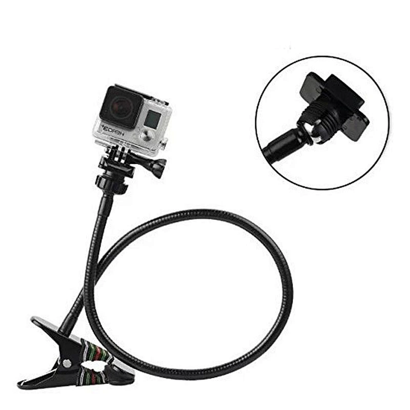 Metal long bending clip frame shooting bracket holder for sports camera clips hero5/4/3+