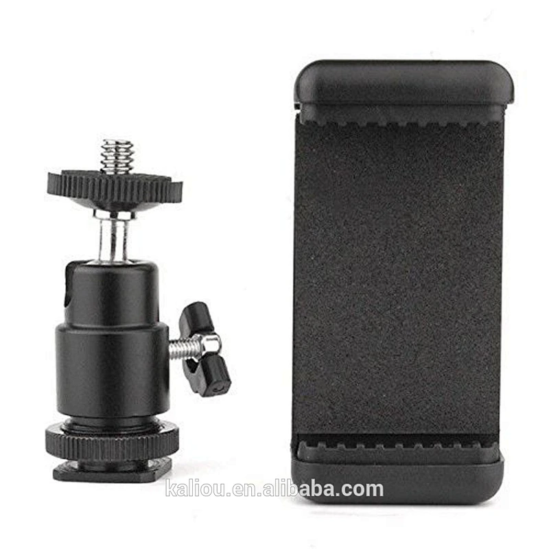Kaliou Hot Shoe Ball Head Adapter Bracket with 1/4