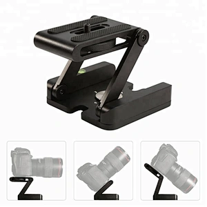 Camera Mounting Plate Folding Z-type Base Plate for DSLR Cameras, Tilt Head Tripod Mount Plate for Tripods Monopods Camera Slide
