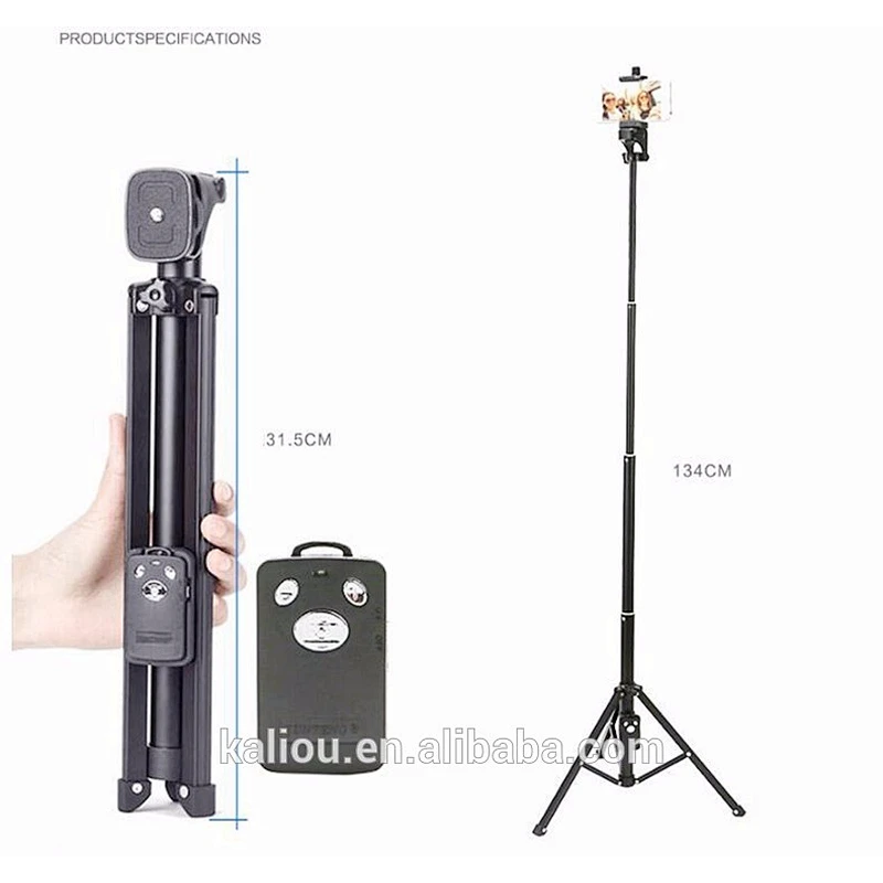 Factory direct sale Yunteng 1688 Selfie Stick Tripod Stand for Phone and Camera