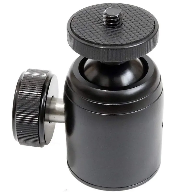 New arriving 360 Degree 1/4 tripod rotating Metal Tripod Mount Ball Head For DC Video Camera Quick Release