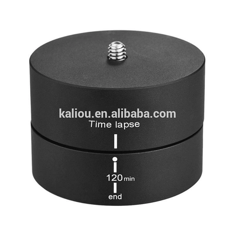 Kaliou Go pros accessories 360 Degrees 120min Panning Rotating Time Lapse Stabilizer Tripod for Go pros/ Xiaoyi cameras