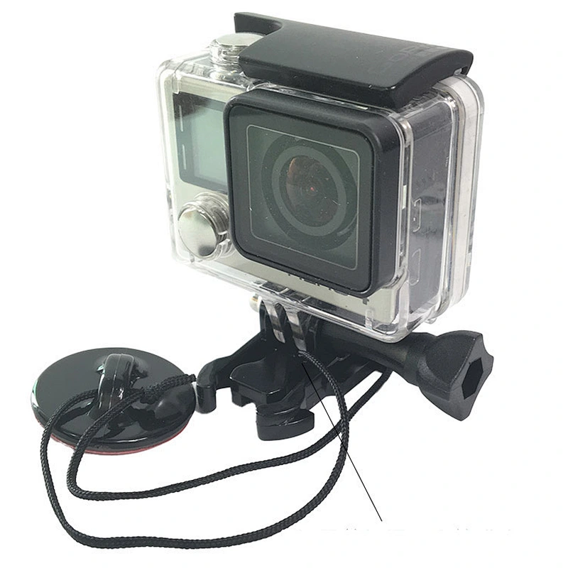Kaliou Factory Wholesale Go pro Accessories Fasten Safety Clasp Tethers with 3M Sticker Adhesive Pad for Go Pro 7 6 5 4 3 2 1