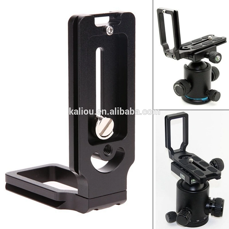 Kaliou Universal MPU-105 MPU100 Quick Release L Plate Bracket with 1/4 Screw for Canon Nikon Sony DSLR Photo Studio Accessory