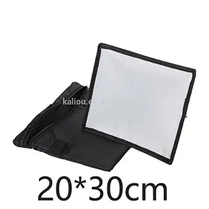 Mini Photography Foldable Soft Flash Light Diffuser Softbox 20*30cm for Camera Speedlite