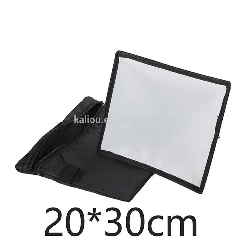 Mini Photography Foldable Soft Flash Light Diffuser Softbox 20*30cm for Camera Speedlite