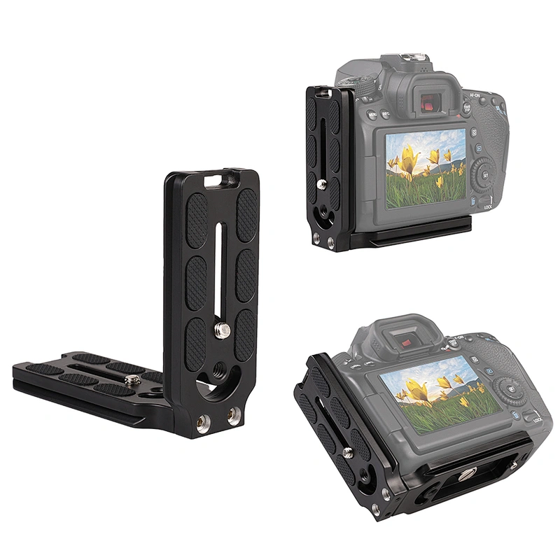 Kaliou Photo Studio Accessories Hand Grip Support L Plate L Bracket Holder Tripod Quick Release Plate for CamFi Camera