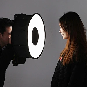 Kaliou 45cm Ring Softbox Speedlight Round Style Flash Light Shoot Soft box Foldable Professional Flash Light Diffuser