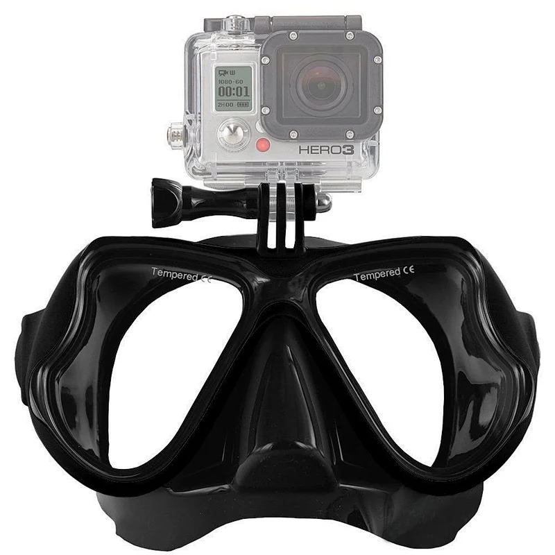 2018 Professional Underwater Diving Mask Scuba Snorkel Swimming Goggles Scuba Diving Equipement Suitable For Most Sport Camera