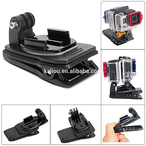 Kaliou Camera Accessories Waterproof clip 360 Rotatable Clip Mount Belt Knapsack Backpack Clamp For Gopros Hero3+/3/2/1