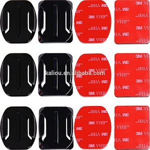 Kaliou Sports camera 8 in 1 Set Helmet 3M Adhesive Pads Sticker Curved Side Mount Accessories for GoPros