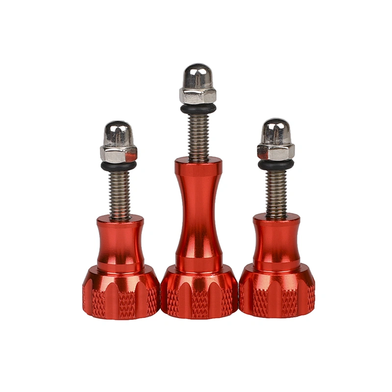 Kaliou Aluminium Go pro Mount Adapter Long Knob Bolt Nut Thumb Screw Cap Bolt Adjust Pivot for GoPros 7 6 5 4 3 2 Sj4000 SJ5000