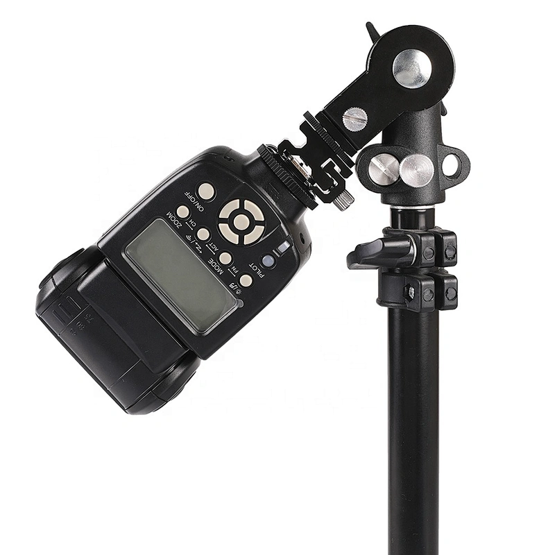 Kaliou Hot Shoe Swivel Mount Photo Umbrella Holder Bracket B Flash Adapter Light Stand