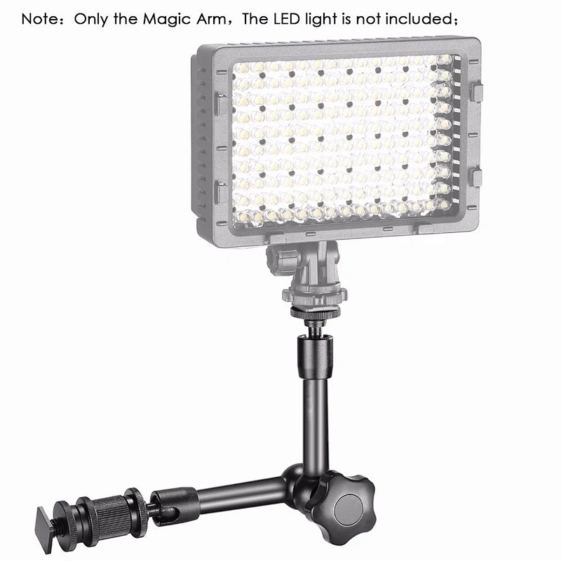 New Flexible Camera Bracket 11 Inch Friction Articulating Magic Arm 1/4 Hot Shoe Connector for Camera LCD Monitor LED Light